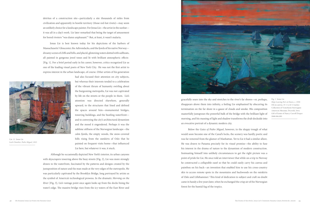 OH PANAMA! Jonas Lie Paints the Panama Canal exhibition catalogue, pages 28–29