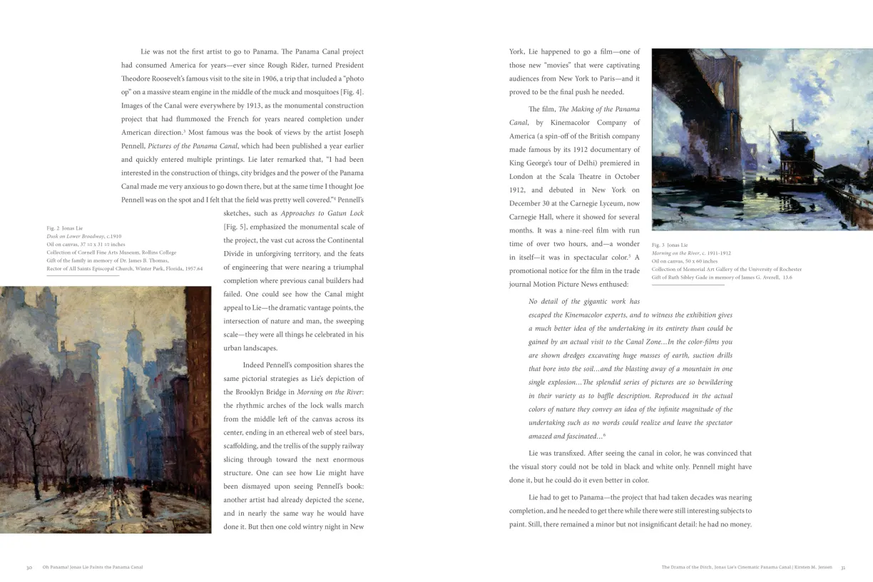OH PANAMA! Jonas Lie Paints the Panama Canal exhibition catalogue, pages 30–31