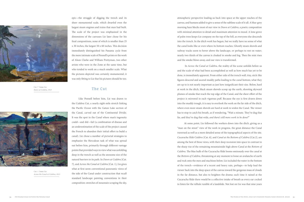 OH PANAMA! Jonas Lie Paints the Panama Canal exhibition catalogue, pages 34–35