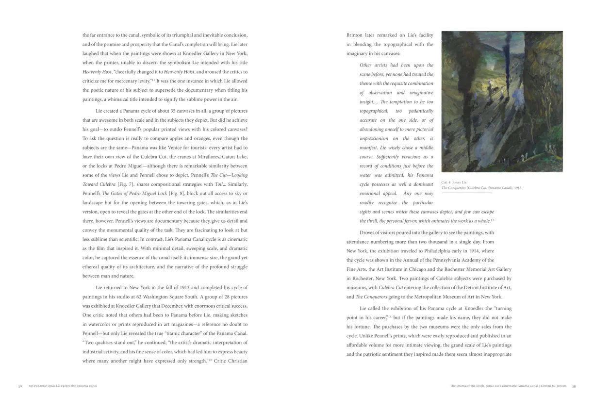 OH PANAMA! Jonas Lie Paints the Panama Canal exhibition catalogue, pages 38–39