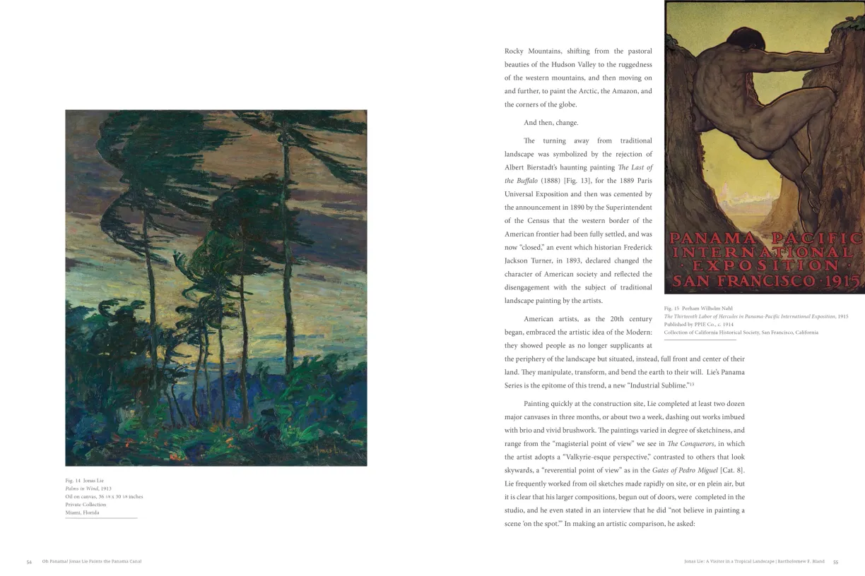 OH PANAMA! Jonas Lie Paints the Panama Canal exhibition catalogue, pages 54–55