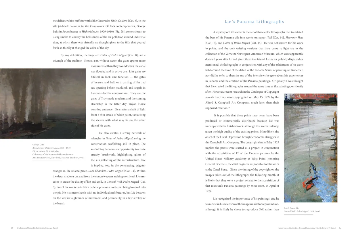 OH PANAMA! Jonas Lie Paints the Panama Canal exhibition catalogue, pages 68–69