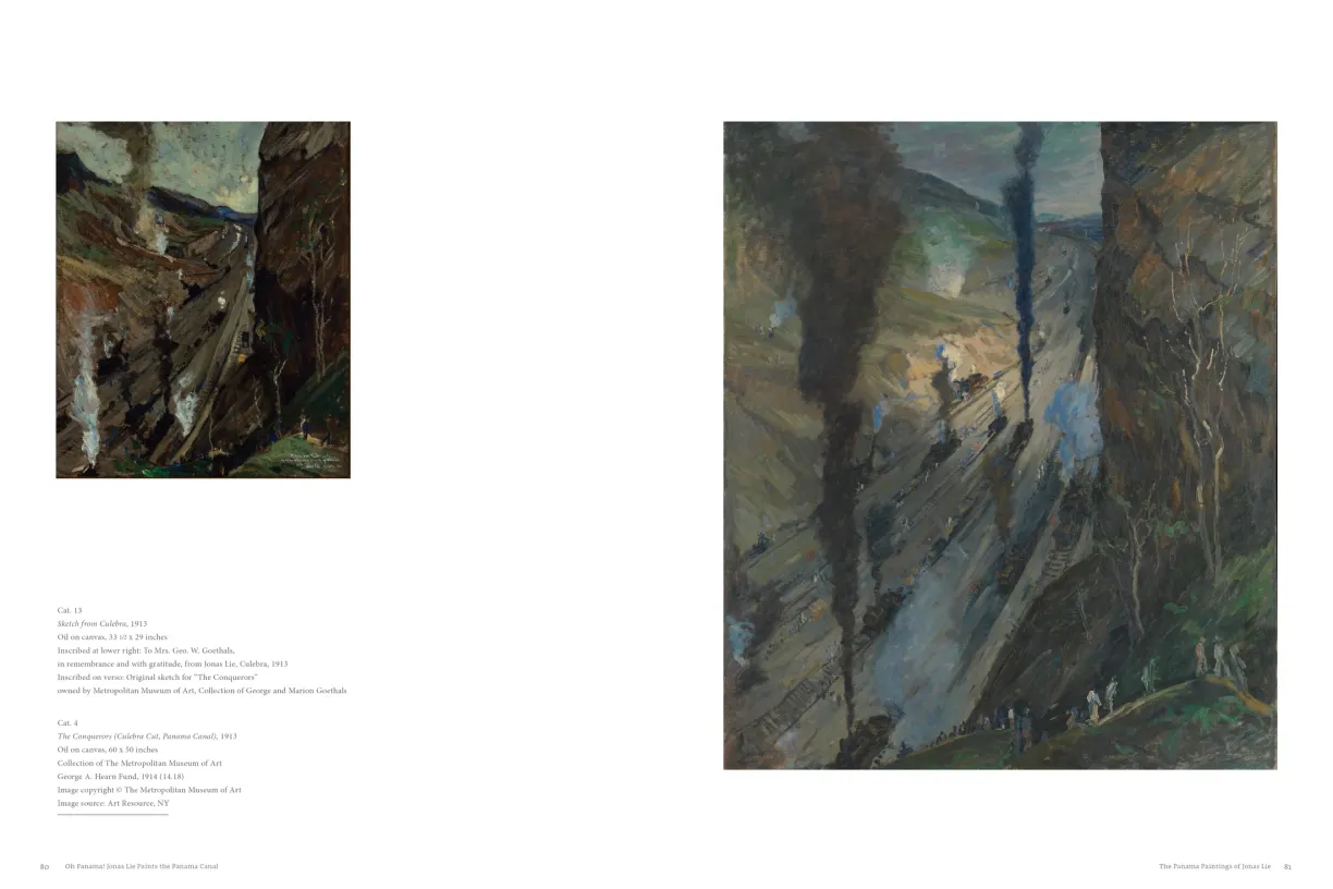 OH PANAMA! Jonas Lie Paints the Panama Canal exhibition catalogue, pages 80–81
