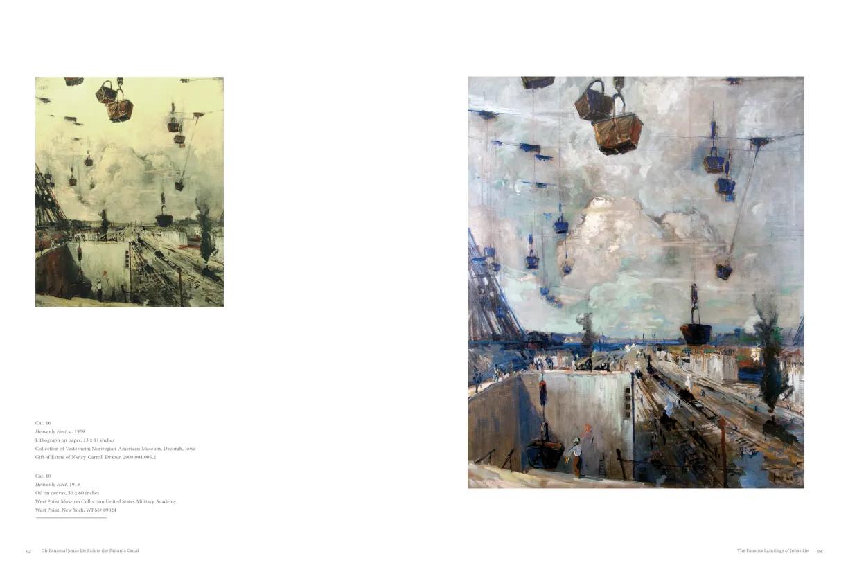 OH PANAMA! Jonas Lie Paints the Panama Canal exhibition catalogue, pages 92–93