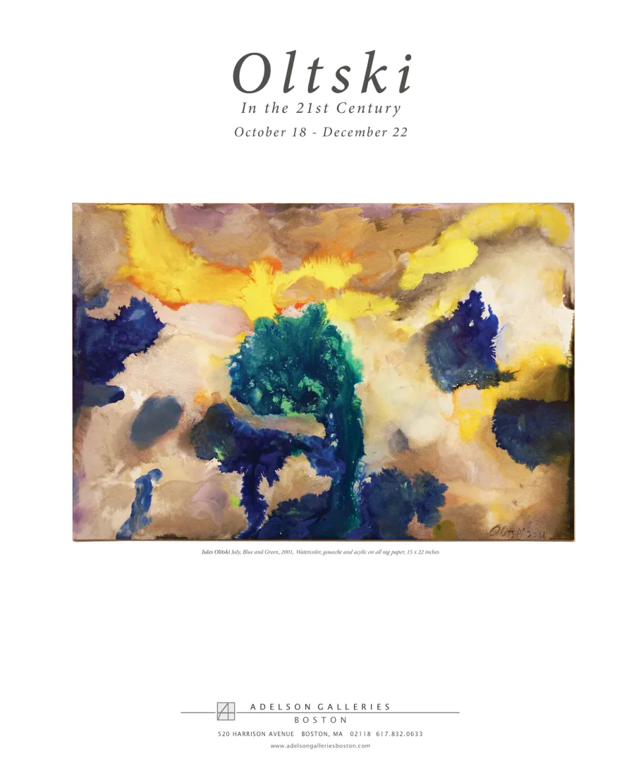 Full-page exhibition advertisement design in Artscope Magazine