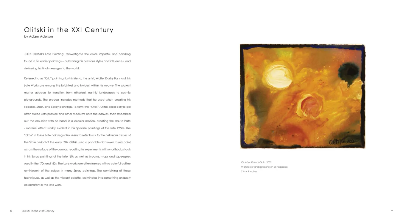 Exhibition catalogue pages 8-9
