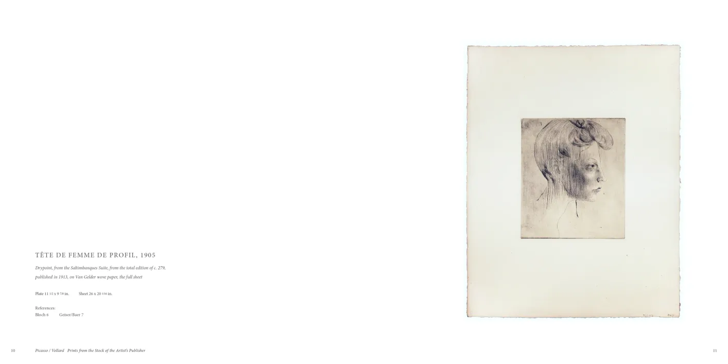 Picasso Vollard: Prints from the Stock of the Artist’s Publisher exhibition catalogue, pages 10–11