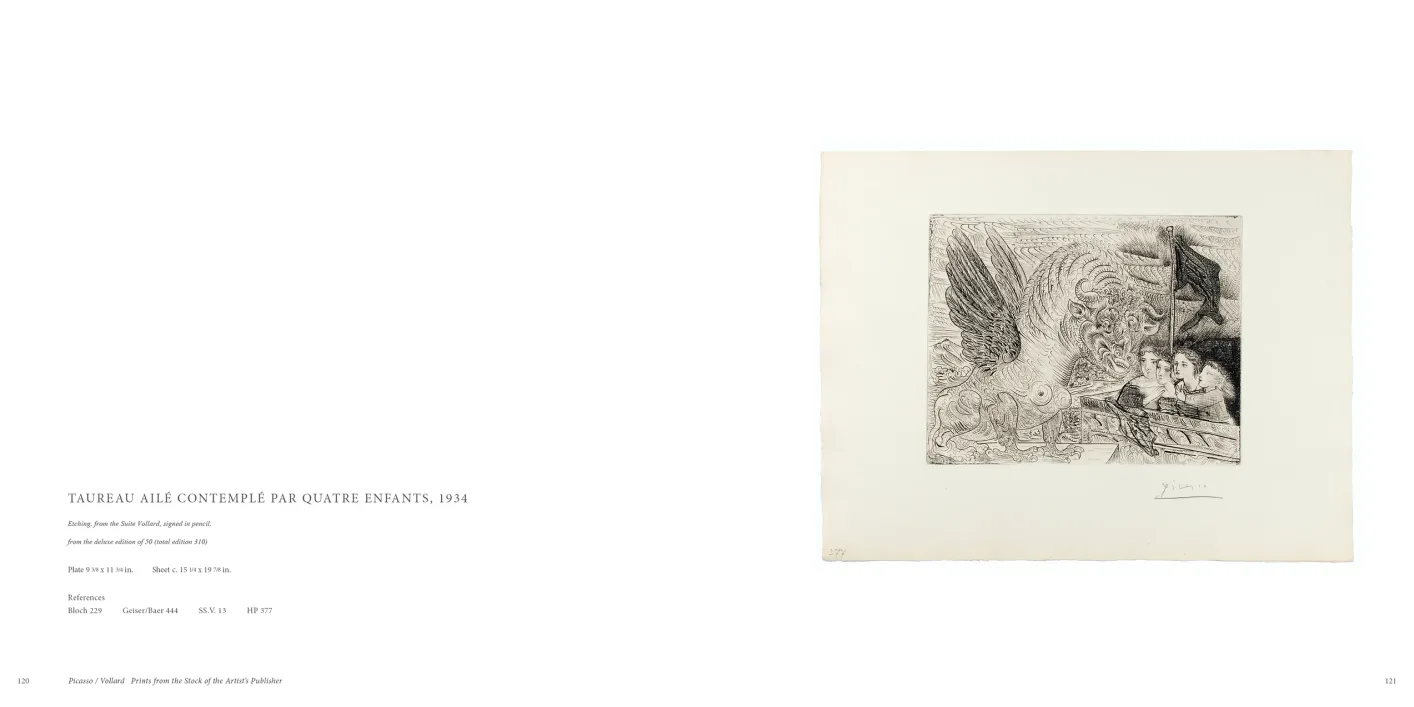 Picasso Vollard: Prints from the Stock of the Artist’s Publisher exhibition catalogue, pages 120–121
