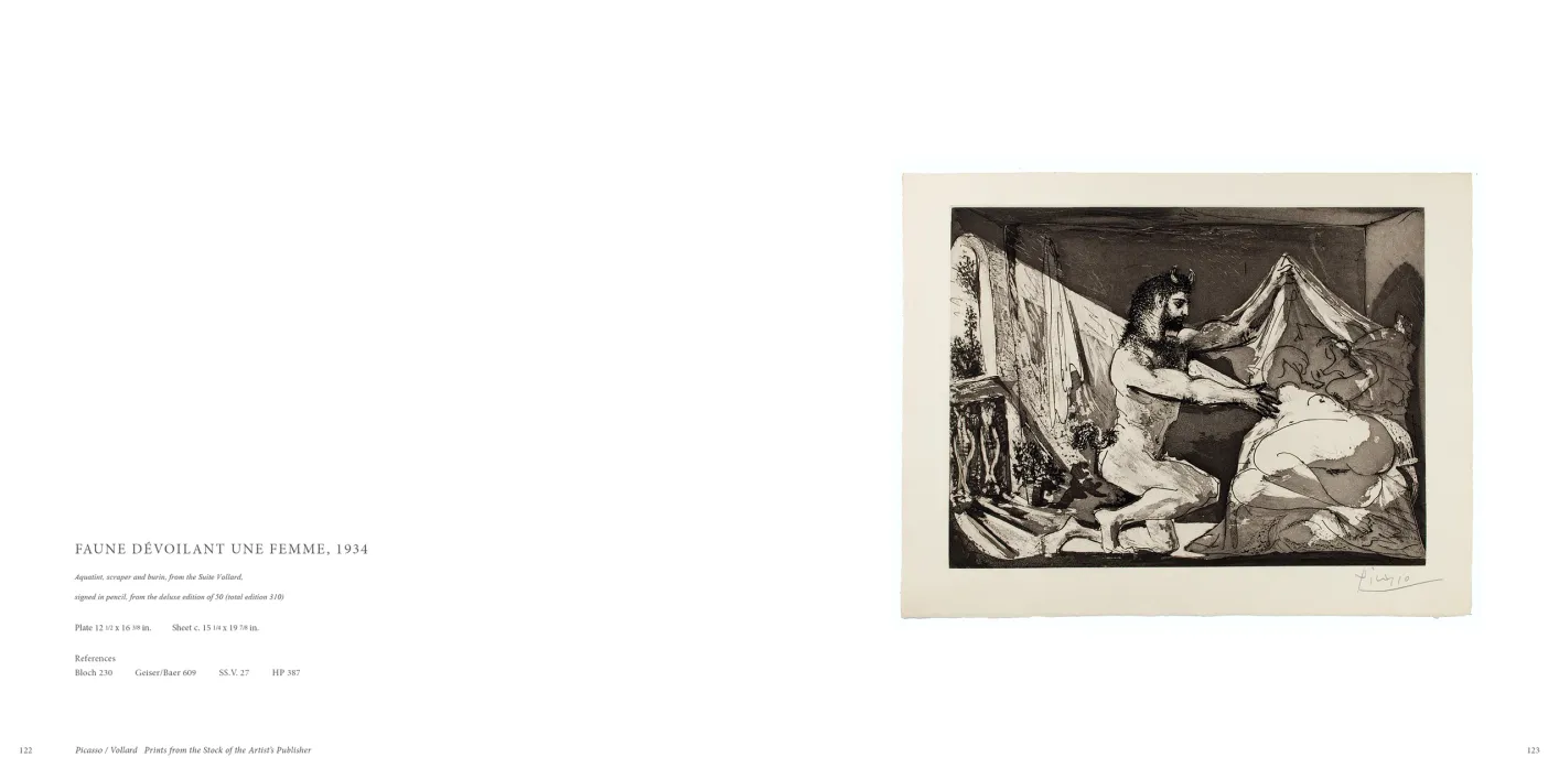 Picasso Vollard: Prints from the Stock of the Artist’s Publisher exhibition catalogue, pages 122–123