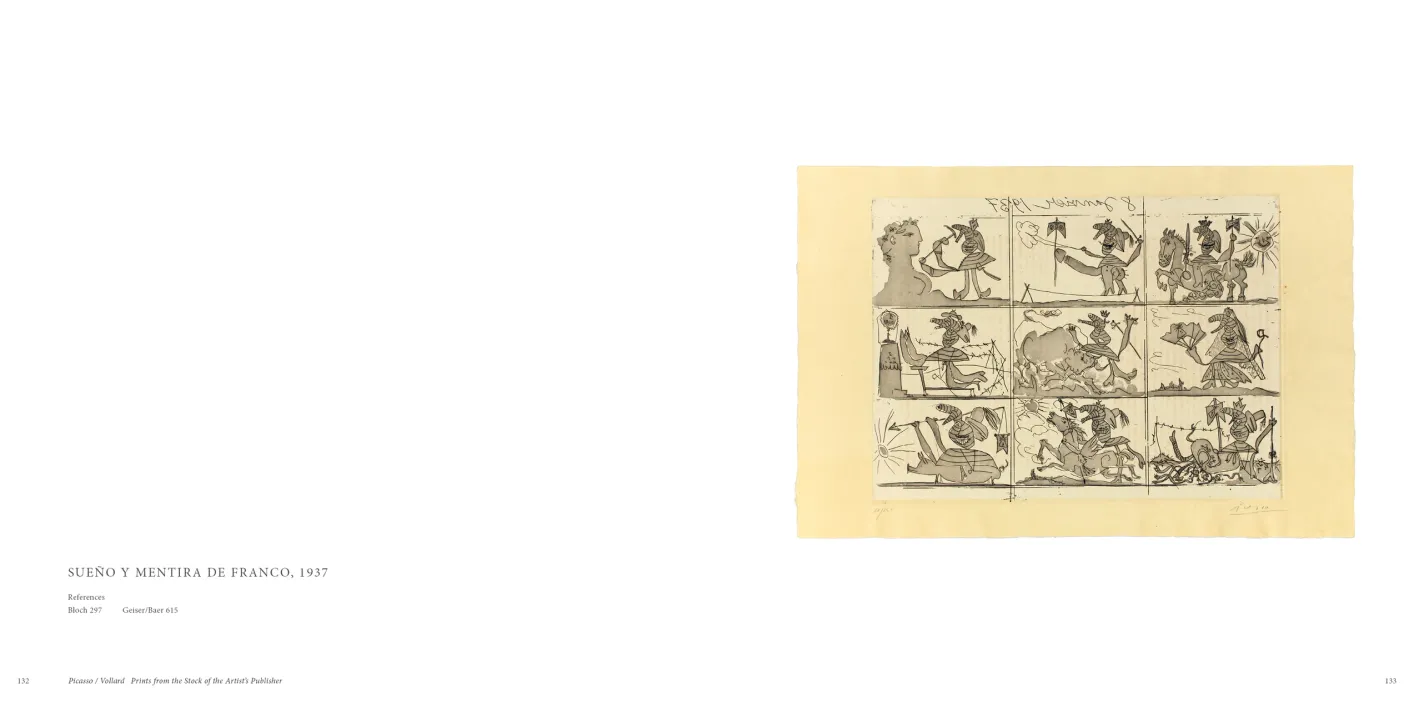 Picasso Vollard: Prints from the Stock of the Artist’s Publisher exhibition catalogue, pages 132–133