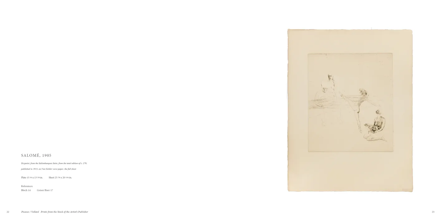 Picasso Vollard: Prints from the Stock of the Artist’s Publisher exhibition catalogue, pages 22–23