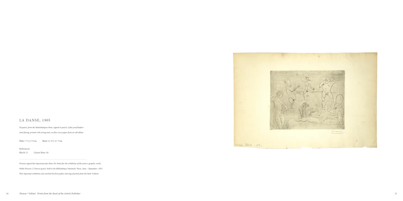 Picasso Vollard: Prints from the Stock of the Artist’s Publisher exhibition catalogue, pages 24–25