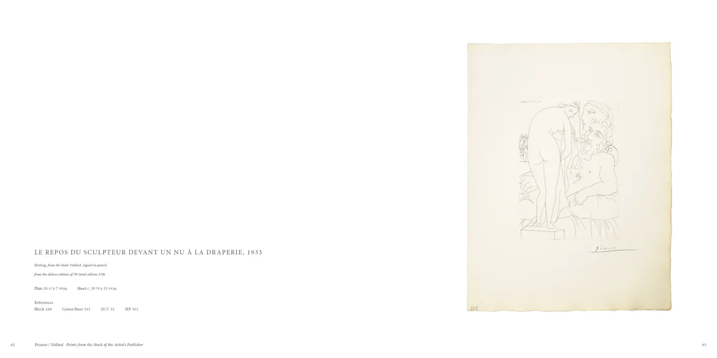 Picasso Vollard: Prints from the Stock of the Artist’s Publisher exhibition catalogue, pages 62–63