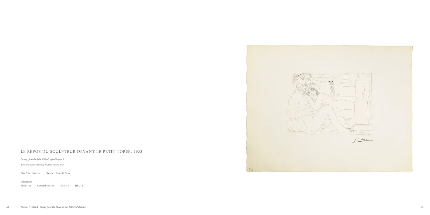 Picasso Vollard: Prints from the Stock of the Artist’s Publisher exhibition catalogue, pages 64–65