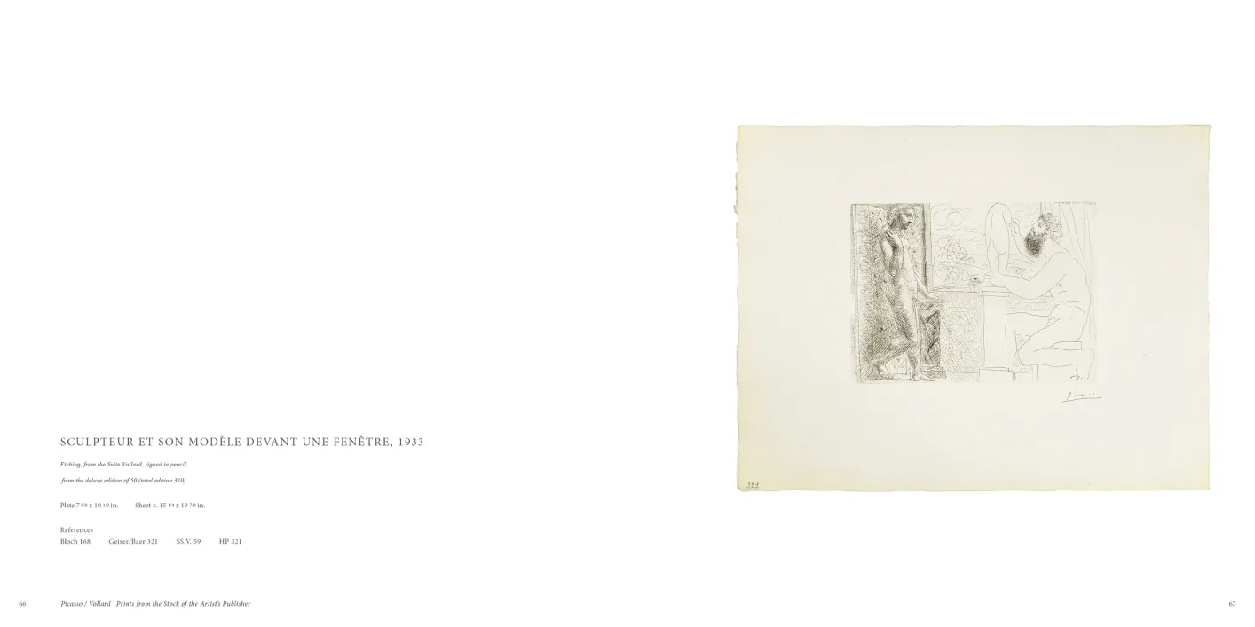 Picasso Vollard: Prints from the Stock of the Artist’s Publisher exhibition catalogue, pages 66–67