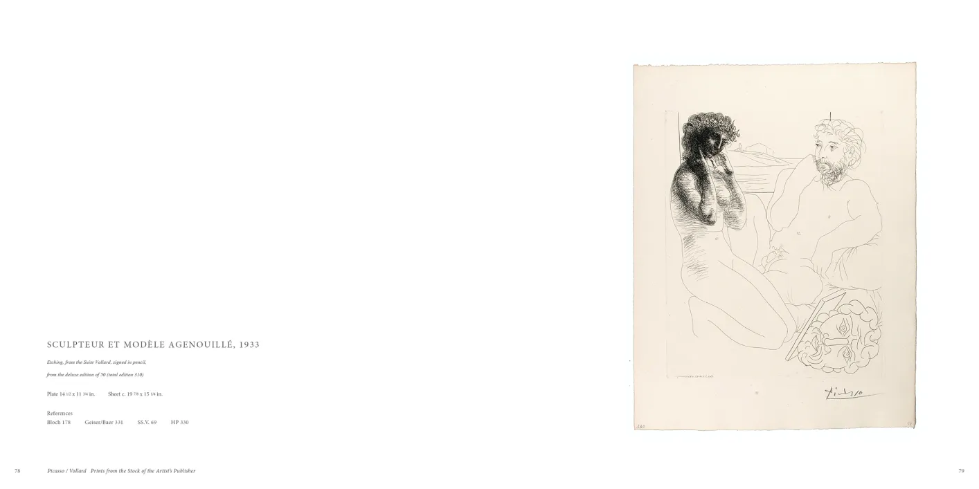 Picasso Vollard: Prints from the Stock of the Artist’s Publisher exhibition catalogue, pages 78–79