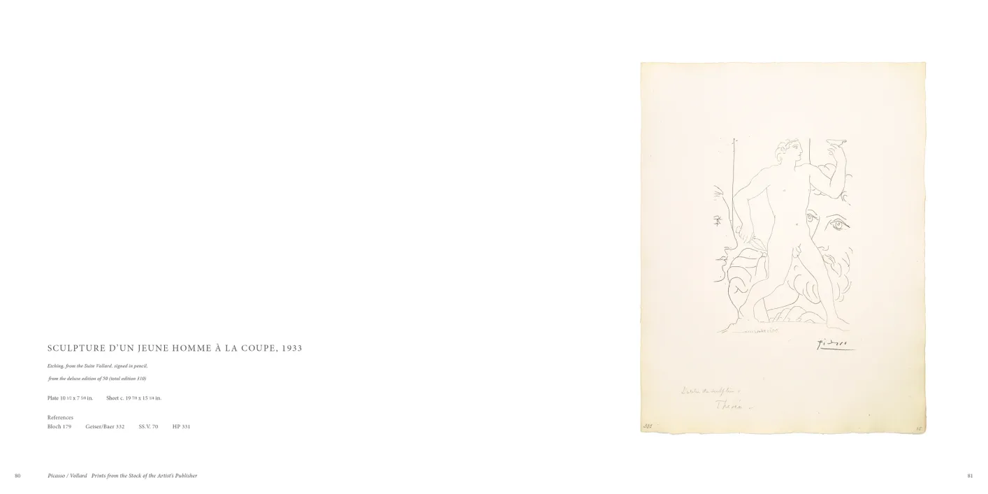 Picasso Vollard: Prints from the Stock of the Artist’s Publisher exhibition catalogue, pages 80–81