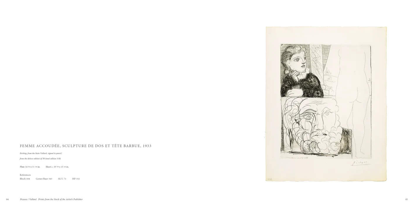 Picasso Vollard: Prints from the Stock of the Artist’s Publisher exhibition catalogue, pages 84–85