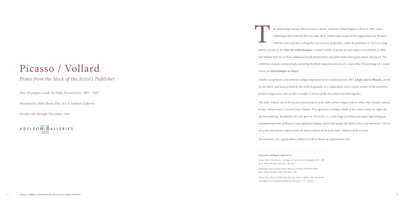 Exhibition catalogue pages 2-3