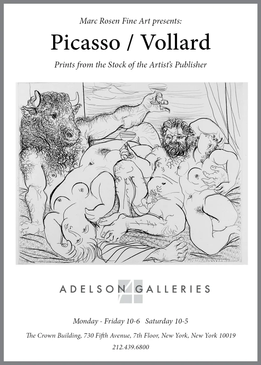 Picasso / Vollard New York Times Ad Campaign Week 3