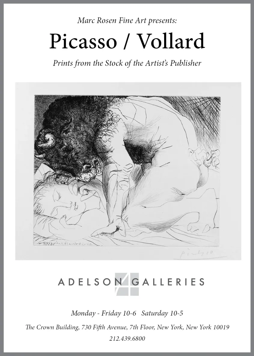 Picasso / Vollard New York Times Ad Campaign Week 2