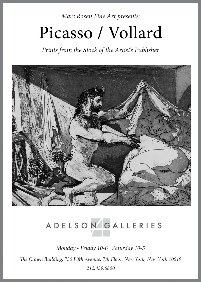 Picasso / Vollard New York Times Ad Campaign Week 4