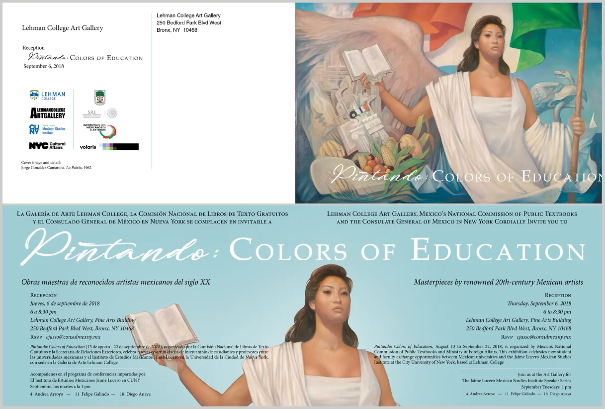 Exhibition folding invitation design