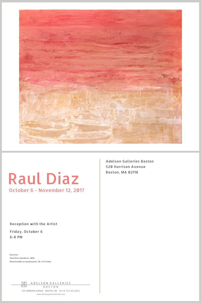 Printed exhibition postcard design