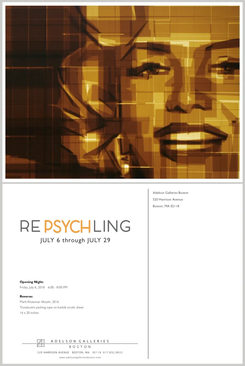Printed exhibition postcard design