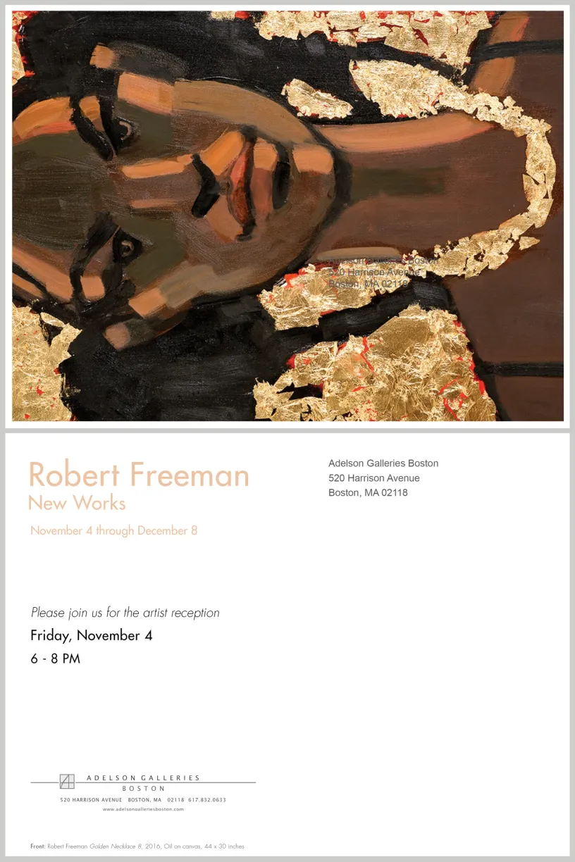 Printed exhibition postcard design