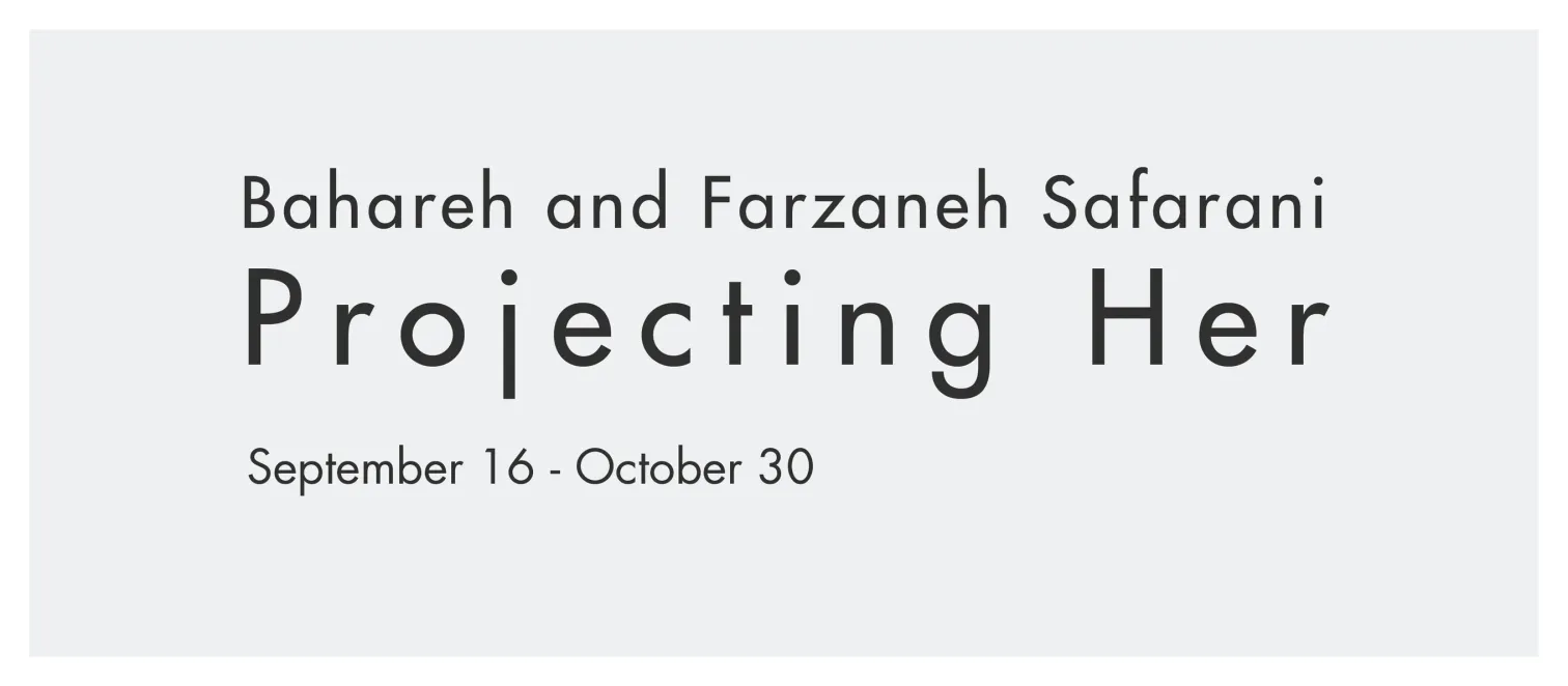 Exhibition title lettering