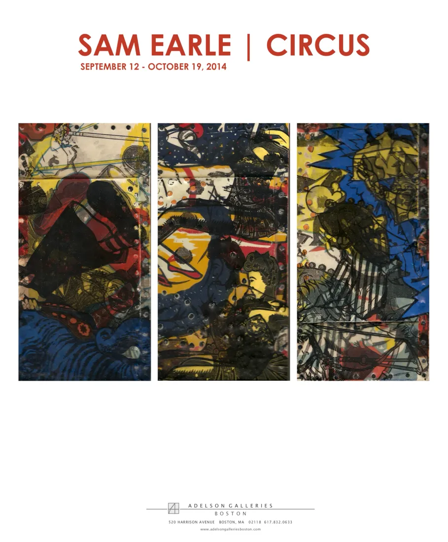 Full-page exhibition advertisement design