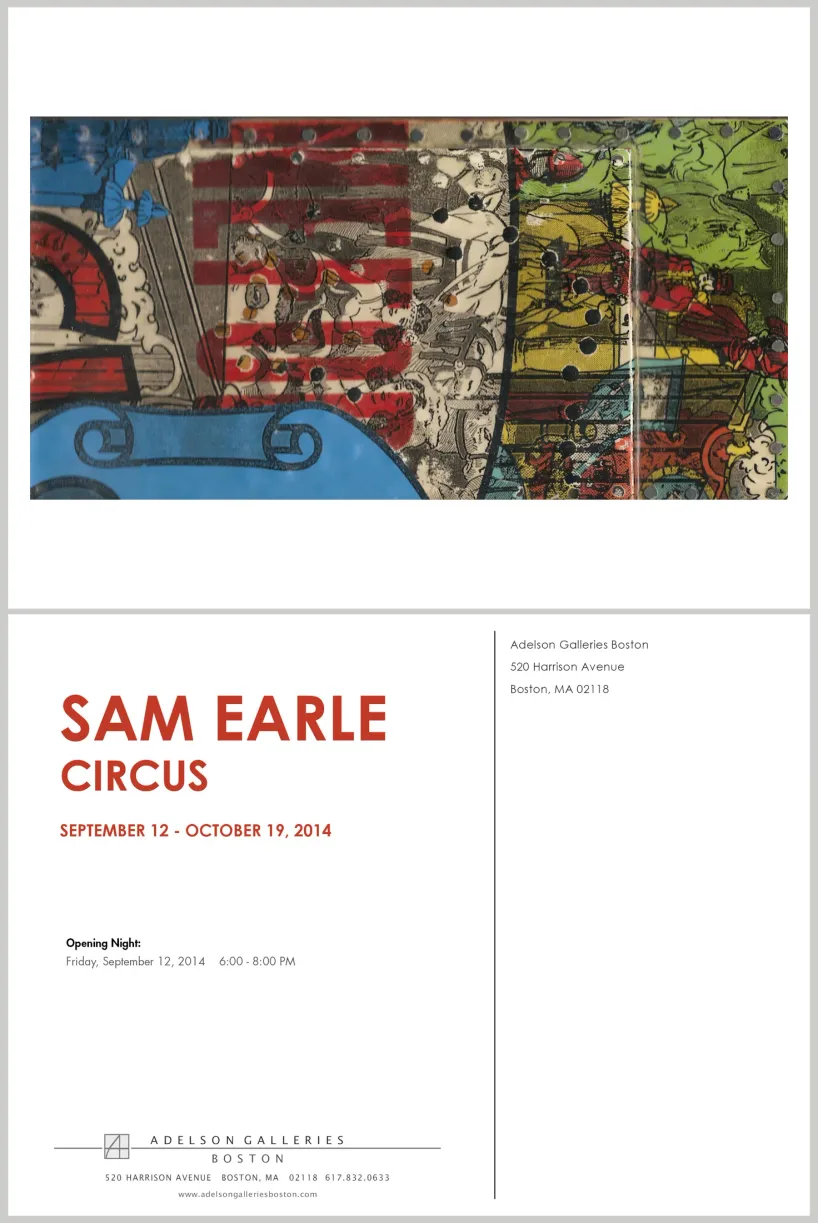 Printed exhibition postcard design