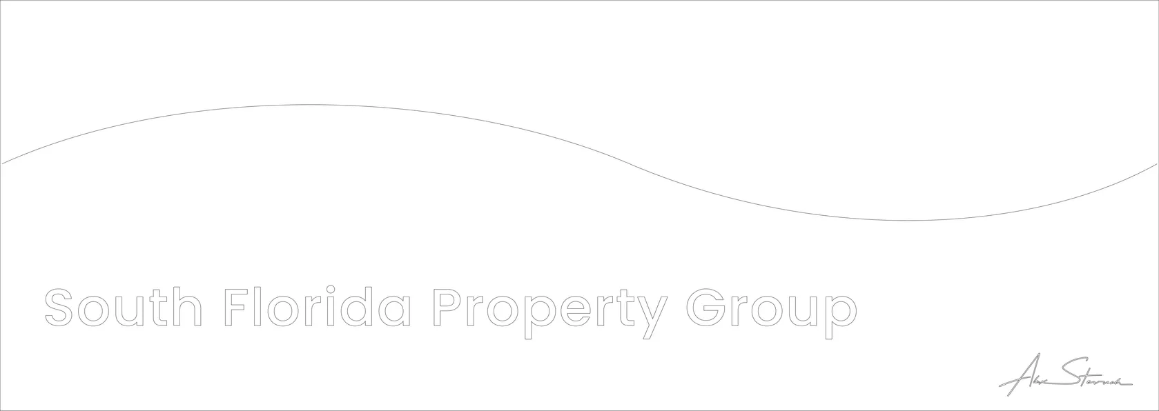 South Florida Property Group Logo vector-line for comparison