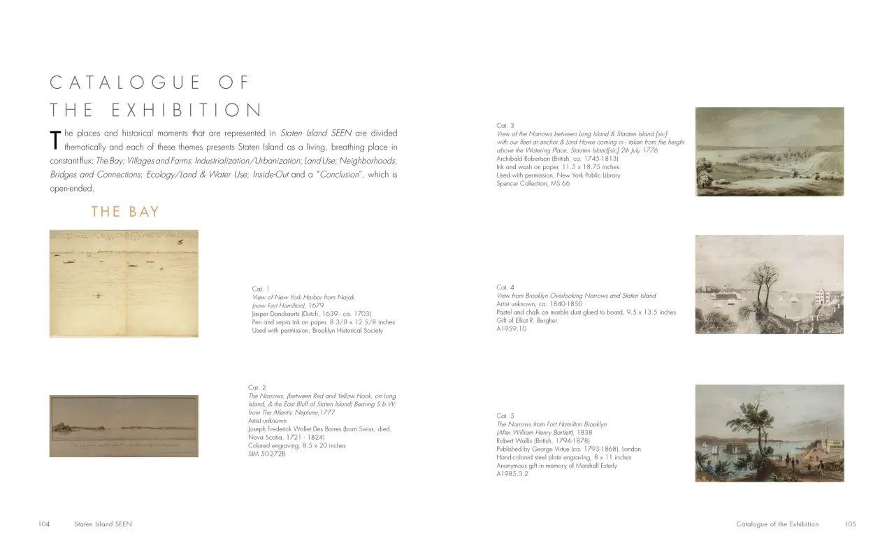 Staten Island SEEN exhibition catalogue, pages 104–105