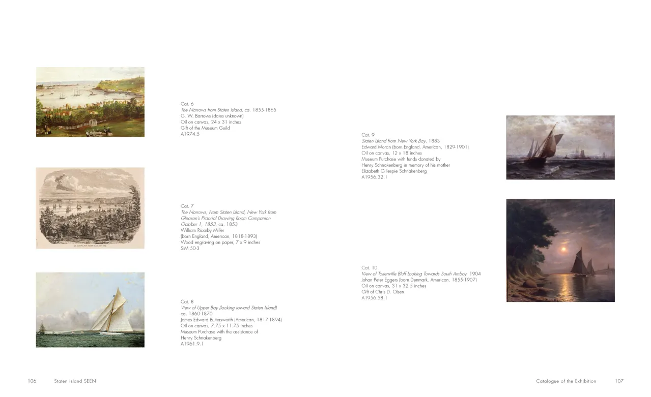 Staten Island SEEN exhibition catalogue, pages 106–107