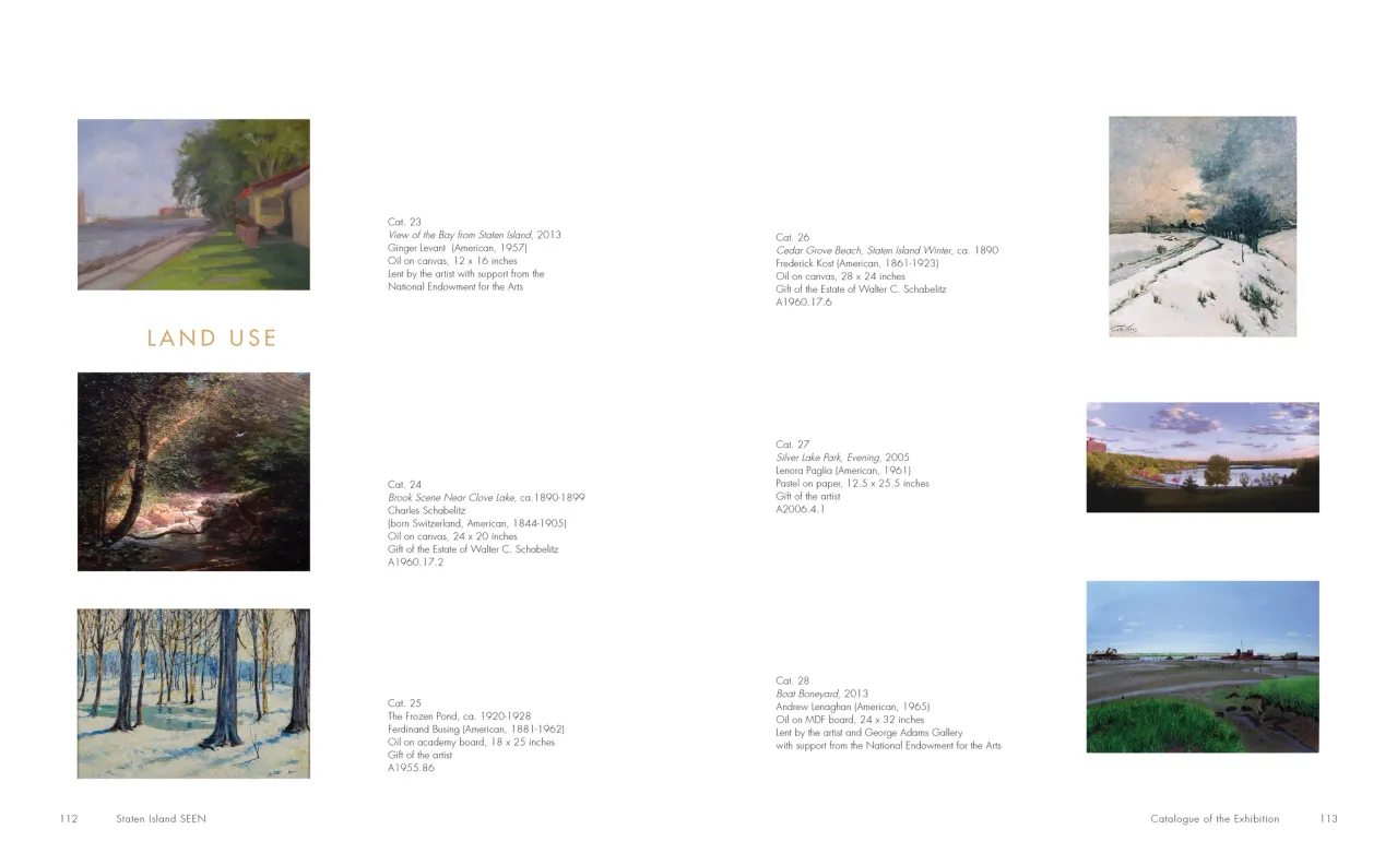 Staten Island SEEN exhibition catalogue, pages 112–113