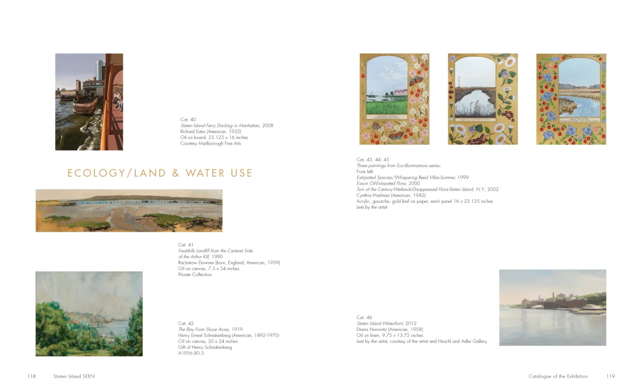 Staten Island SEEN exhibition catalogue, pages 118–119