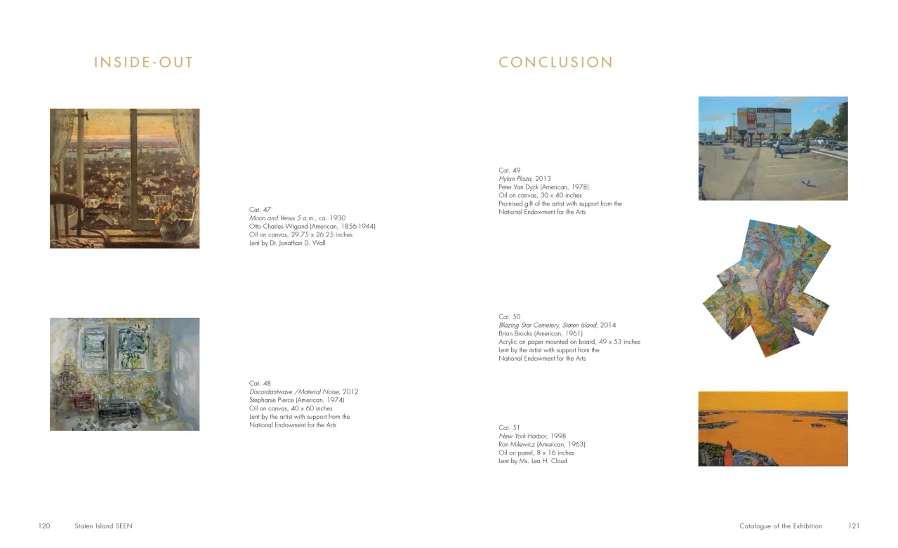 Staten Island SEEN exhibition catalogue, pages 120–121