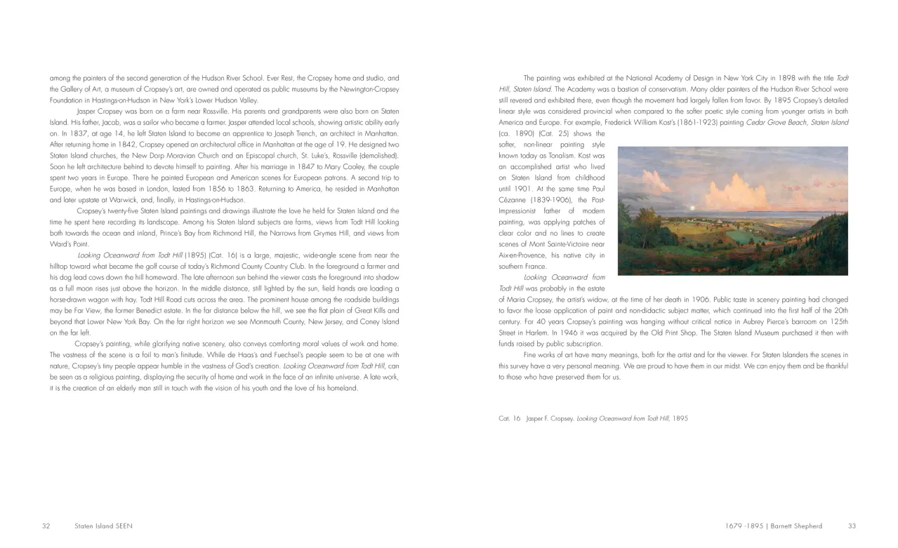 Staten Island SEEN exhibition catalogue, pages 32–33