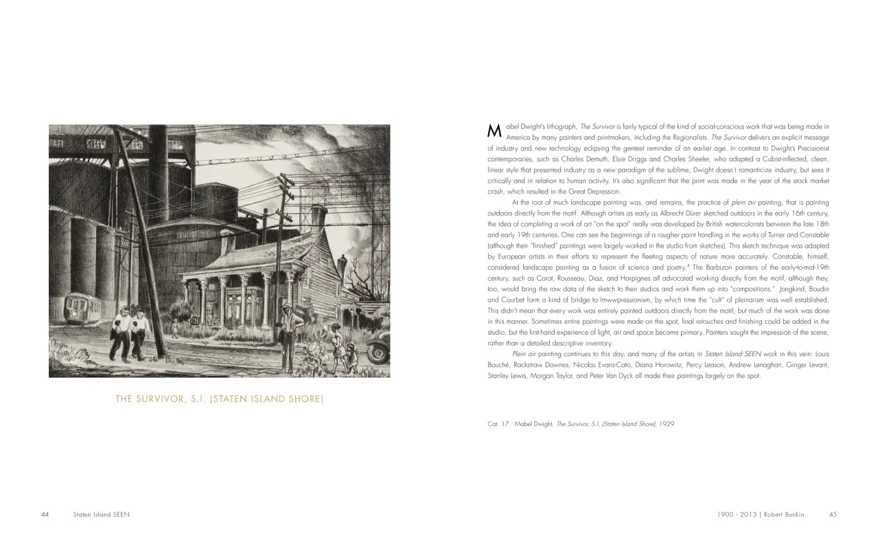 Staten Island SEEN exhibition catalogue, pages 44–45