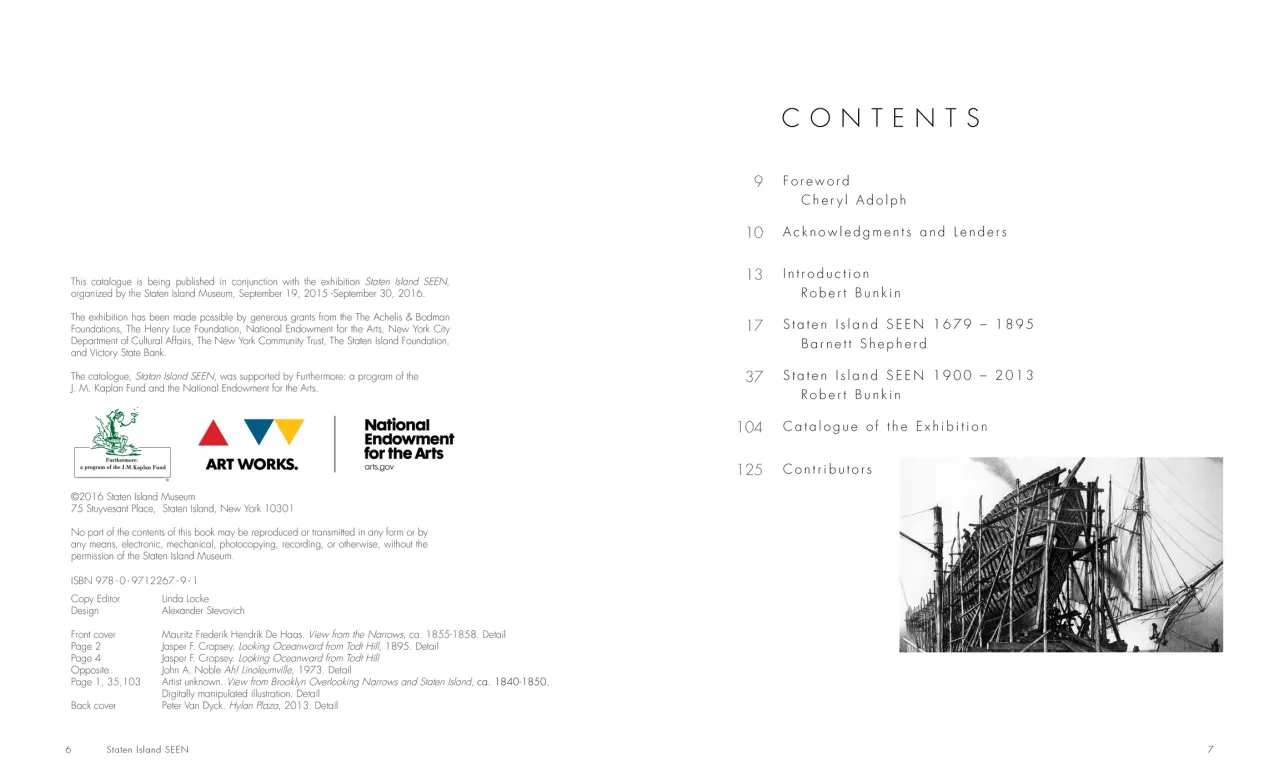 Staten Island SEEN exhibition catalogue, pages 6–7