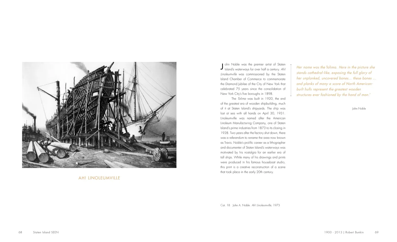 Staten Island SEEN exhibition catalogue, pages 68–69