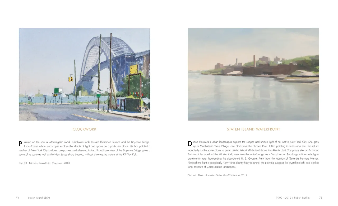 Staten Island SEEN exhibition catalogue, pages 74–75