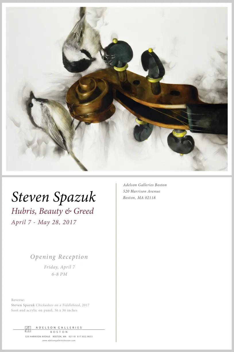 Printed exhibition postcard design