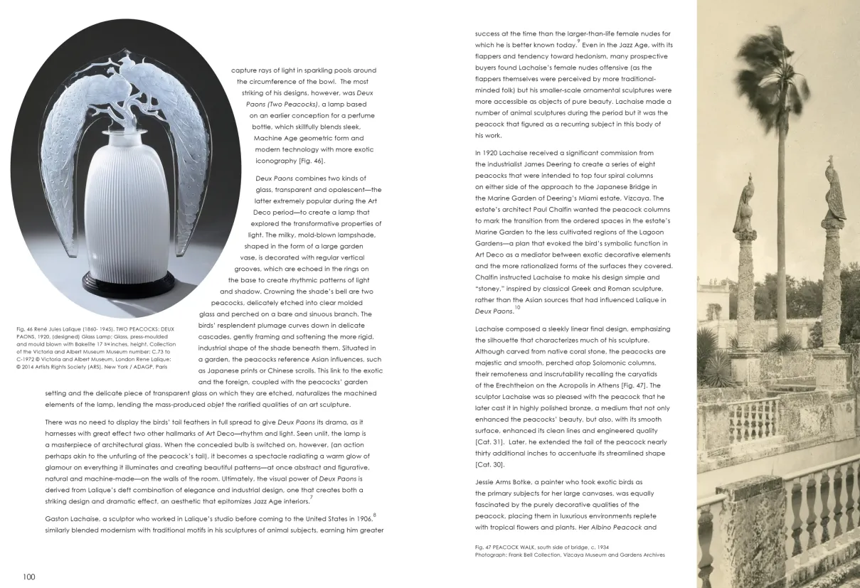 Strut: The Peacock and Beauty in Art exhibition catalogue, pages 100–101