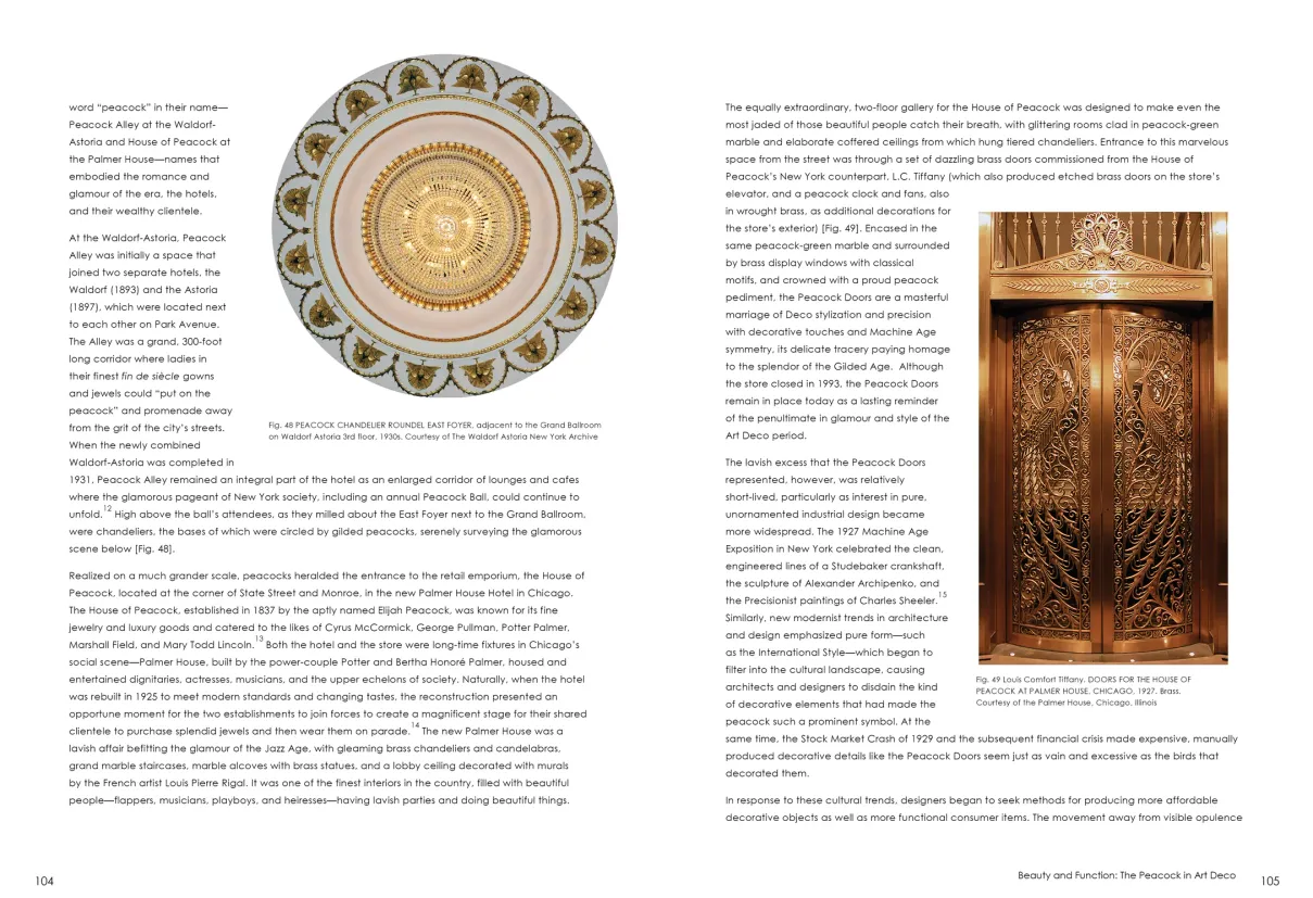 Strut: The Peacock and Beauty in Art exhibition catalogue, pages 104–105