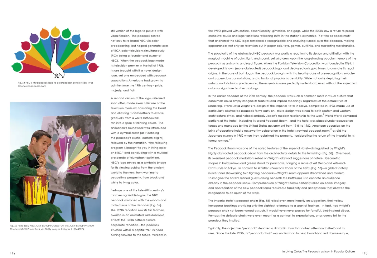 Strut: The Peacock and Beauty in Art exhibition catalogue, pages 112–113