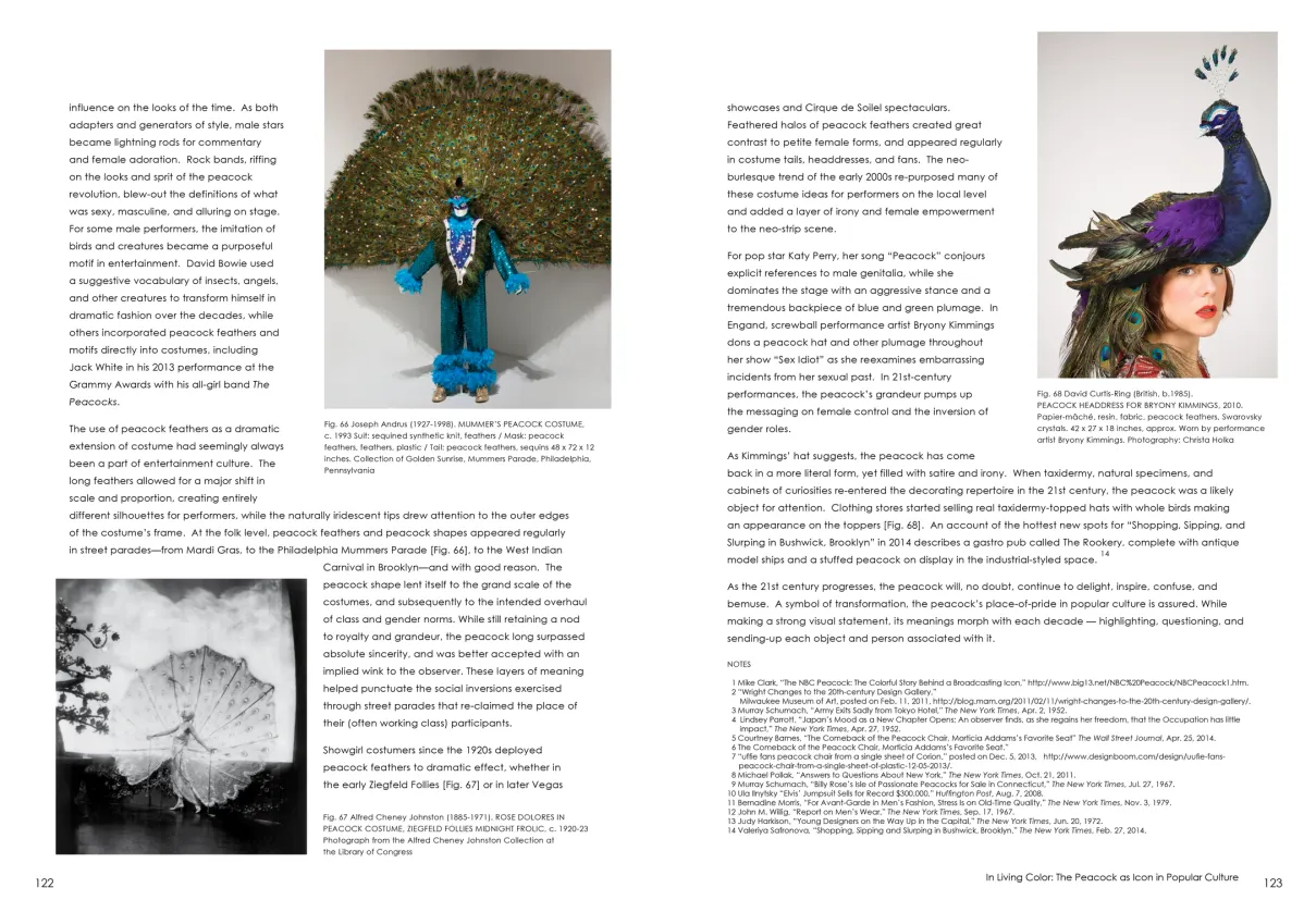 Strut: The Peacock and Beauty in Art exhibition catalogue, pages 122–123