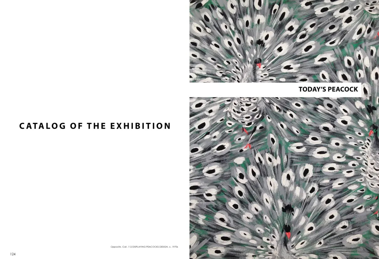 Strut: The Peacock and Beauty in Art exhibition catalogue, pages 124–125